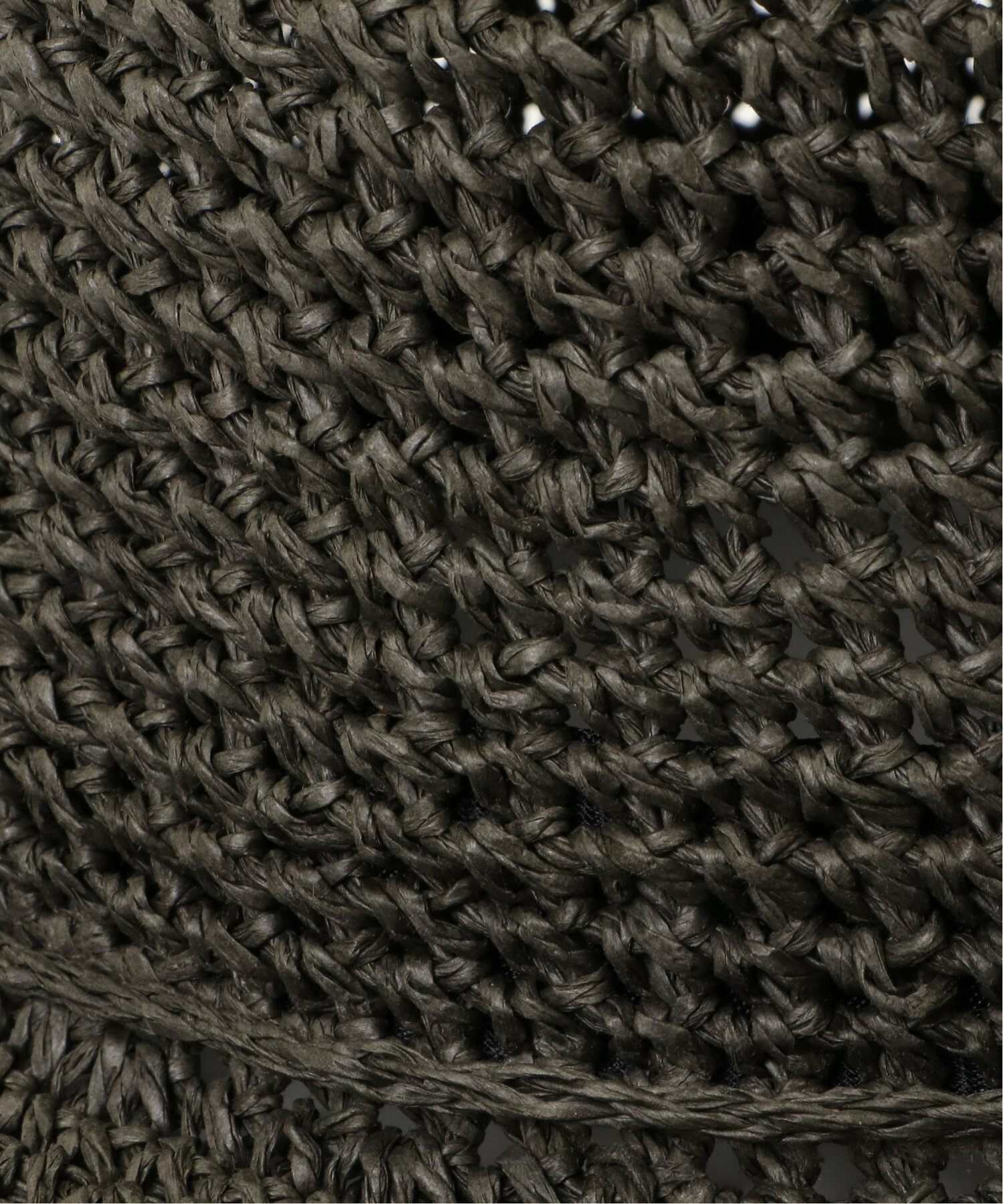 手編みこま編みハット